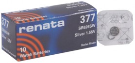 Batterij RENATA 377 Ontvangst