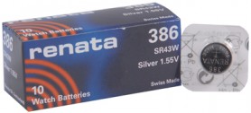 Batterij RENATA 386 Ontvangst