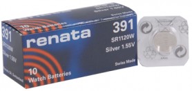 Batterij RENATA 391 Ontvangst